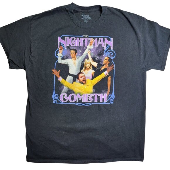 Always Sunny In Philadelphia Nightman Cometh Graphic Tee Black XL - Picture 2 of 6